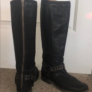 Black leather Frye boots!
